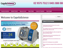 Tablet Screenshot of capellascience.com.au